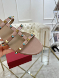 Valentino Rockstud Flat Slide Sandal (3 colors)