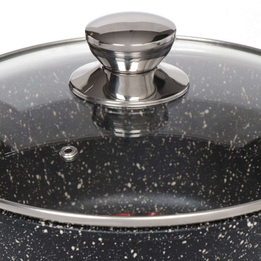 Кастрюля алюминий, антиприг, 5 л, с крыш, Горница, Гранит, к2732аг