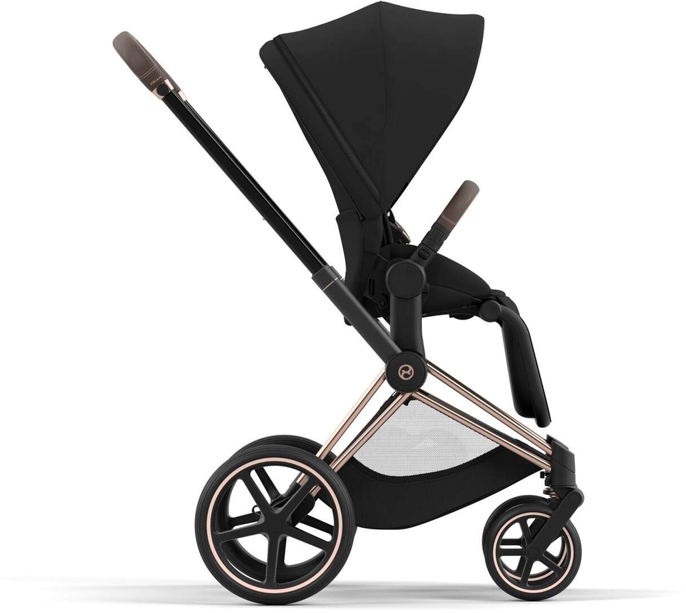 Cybex Детская коляска Priam IV Rosegold 2 в 1 цвет Sepia Black