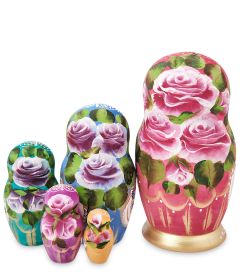 Народные промыслы МР-44/ 2-C Матрешка 5м «Василина с балалайкой»