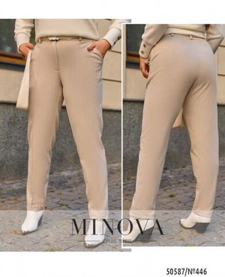 Брюки 446-светлый бежевый Minova Фото 1