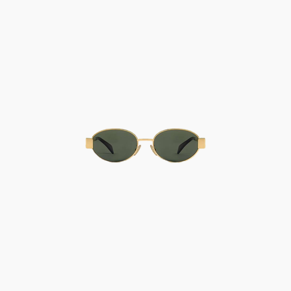 CELINE sunglasses Triomphe Metal GOLD / GREEN