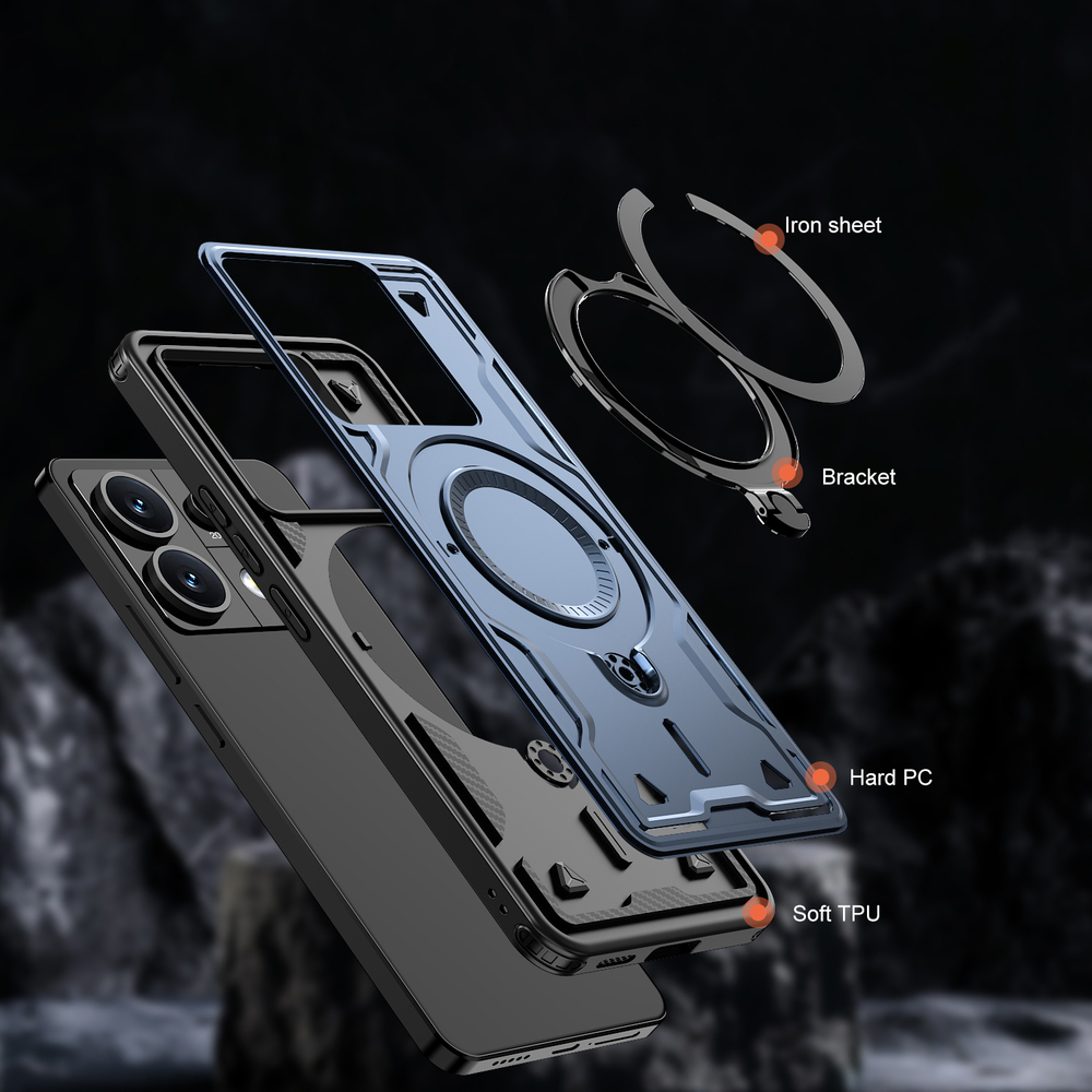 Чехол Magneto Case с кольцом для Poco X6