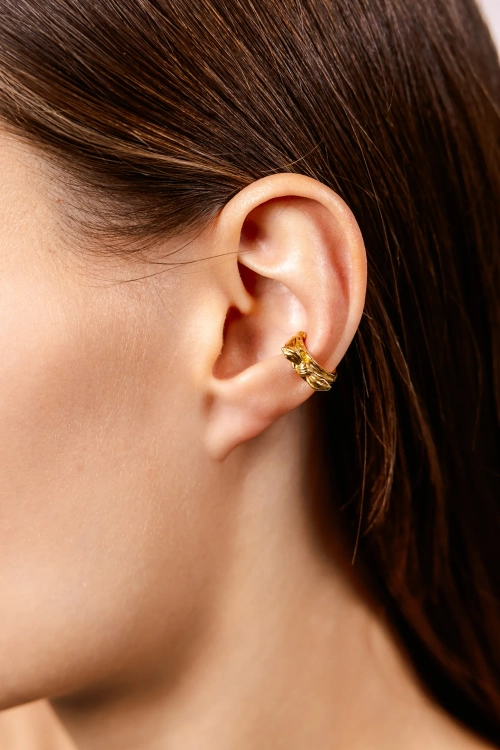 Кафф "Бант" в золочении