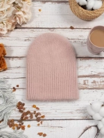 шапка ангора зимняя пушистая вязаная модная