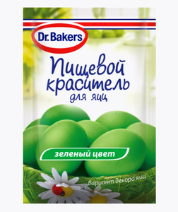 ПИЩЕВЫЕ КРАСИТЕЛИ DR.BAKERS ДЛЯ ЯИЦ ЗЕЛЕНЫЙ 5ГР