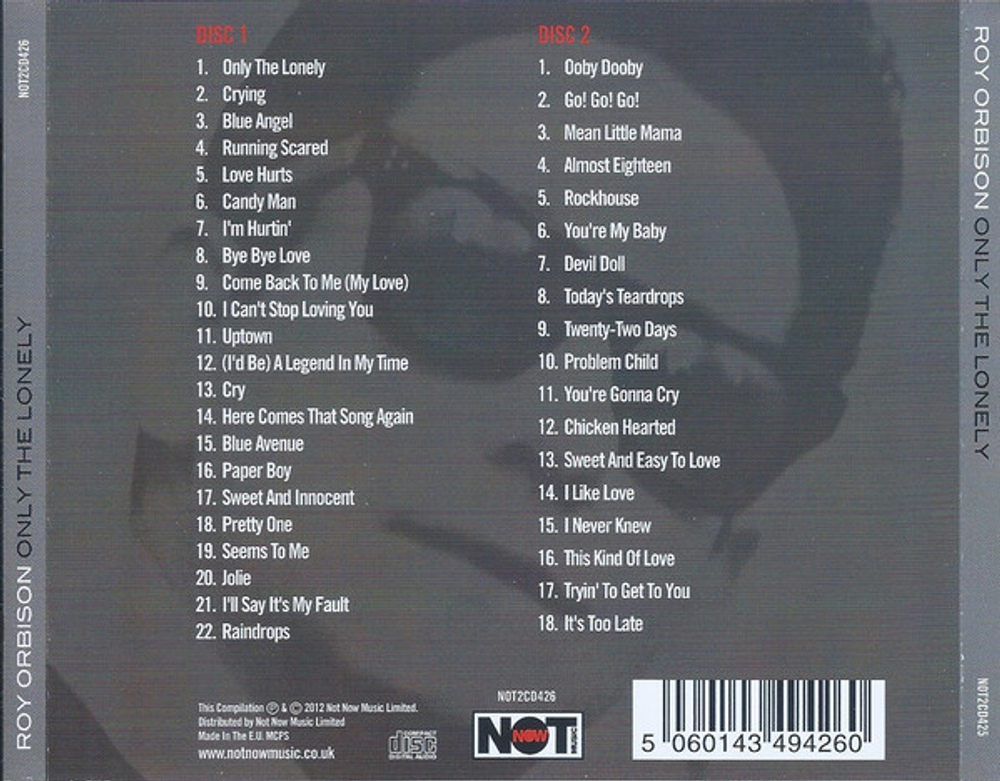 Roy Orbison / Only The Lonely (CD)