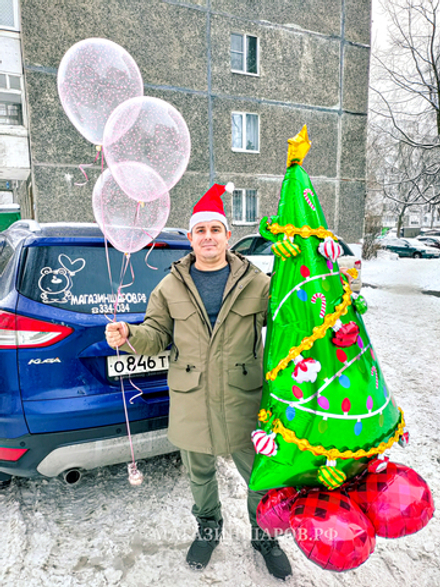 Шар Фигура на подставке "Елочка 157 см