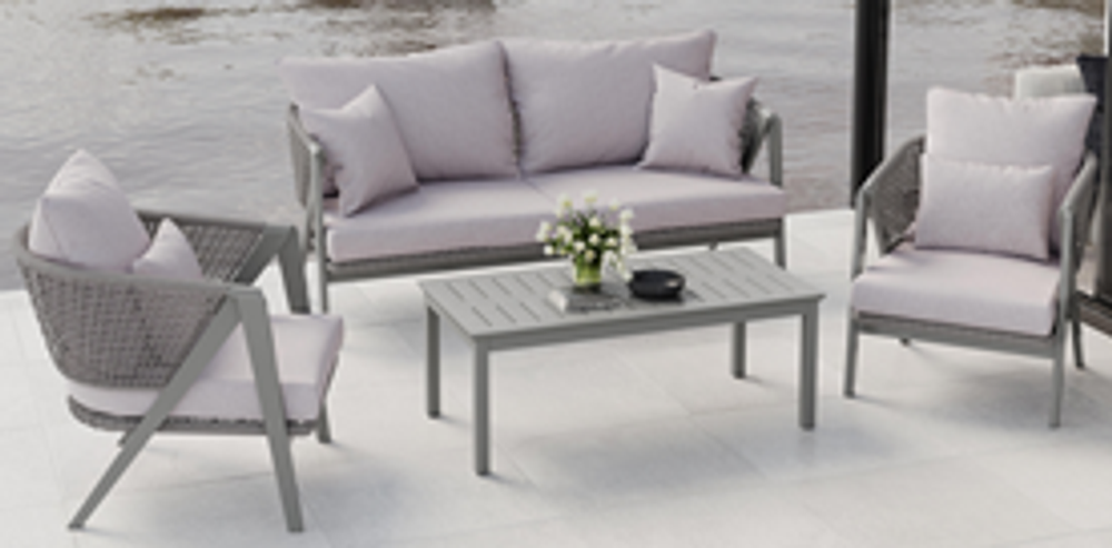 "Амстердам" комплект садовый для лаунж-зоны, цвет серый