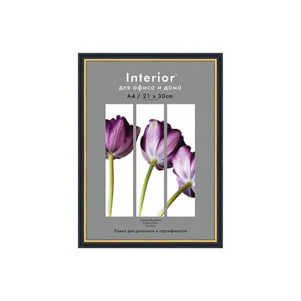 Фоторамка Interior Office 5 серия 590/10х15 матовое серебро пластиковая | Interior Office