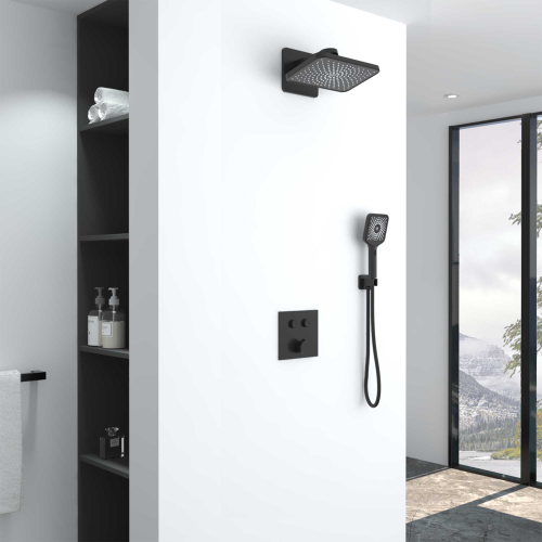 Душевой комплект Vincea VSFW-421I4MB встраиваемый, двухрежимный, черный