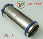 НЕРЖ Муфта соединительный 42*42  "VER-PRO"  (18/2шт)