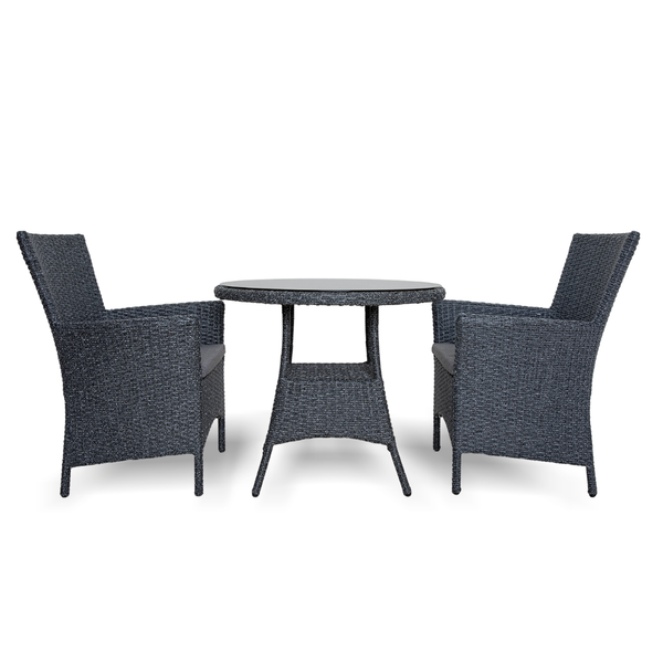 Комплект обеденный МОНЕ 2+1 антрацит