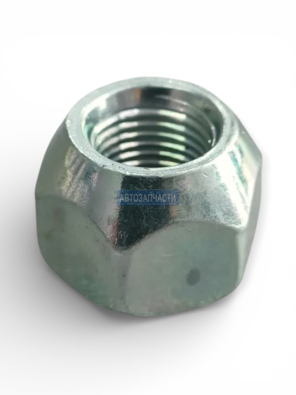 Гайка колесная, конус, M12 x 1,5, L=16, ключ 21, Цинк