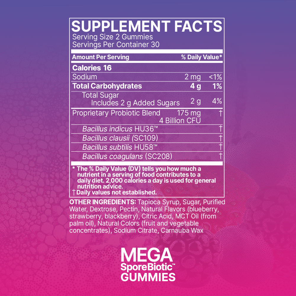 MicrobiomeLabs - MegaSporeBiotic Gummies 60 ct
