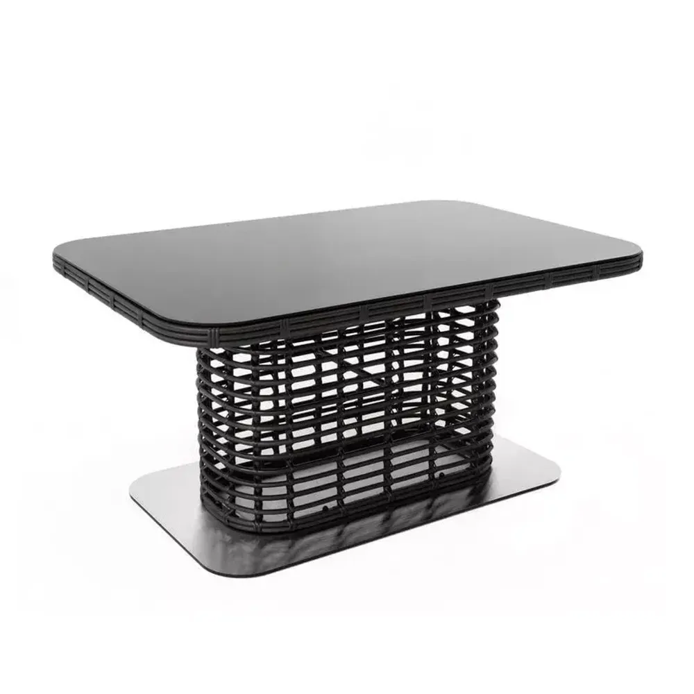 "Блисс" плетеный стол из искусственного ротанга 141х92х75см, цвет бронзовый