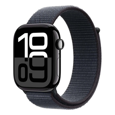 Часы Apple Watch Series 10 42mm Jet Black Aluminium Case, Sport Loop (Ink)