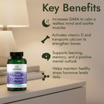 Swanson Vitamins, комплекс с тремя формами магния, 400 мг, 30 веганских капсул