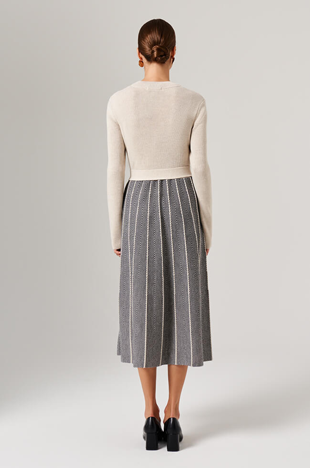 51625 Платье женское (кремовый меланж)