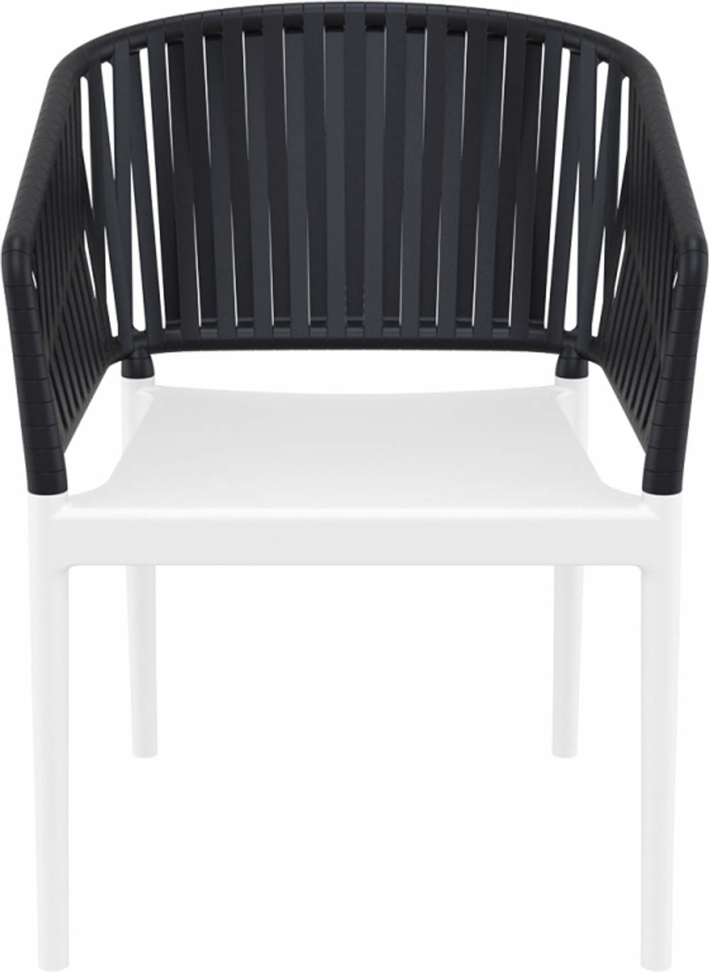 Кресло пластиковое Siesta Contract Portofino, белый, черный