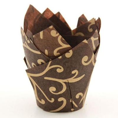 Форма бумажная "Тюльпан" Золотая лилия 50/80мм