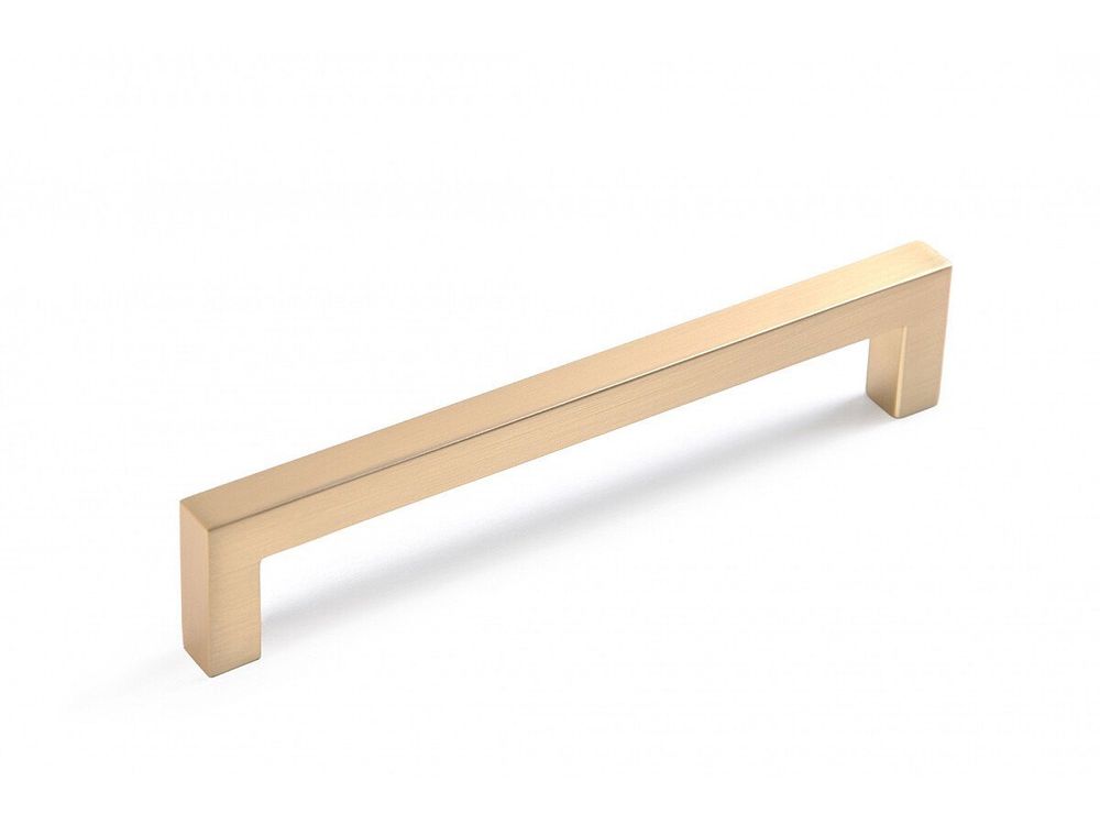 Ручка скоба мебельная QUADRA RS043MBSG.4, Матовое золото