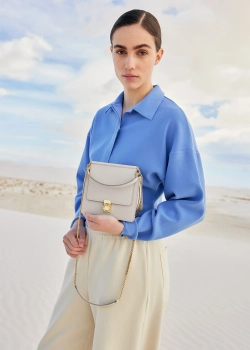 POLENE СУМКА NUMERO SEPT MINI, ЦВЕТ МЕЛА