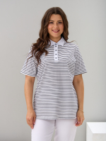 Блузка БЛк-143/белосиняя-полоса-н