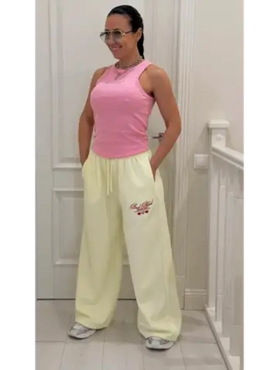 Штаны широкие спортивные багги джоггеры без начеса