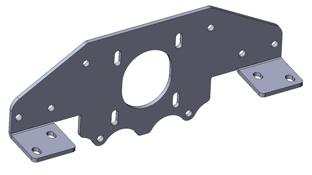 Пластина крепления шагового двигателя оси X Master v2