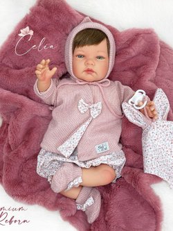 Кукла Реборн Nines 48см Celia мягконабивная (N0214)