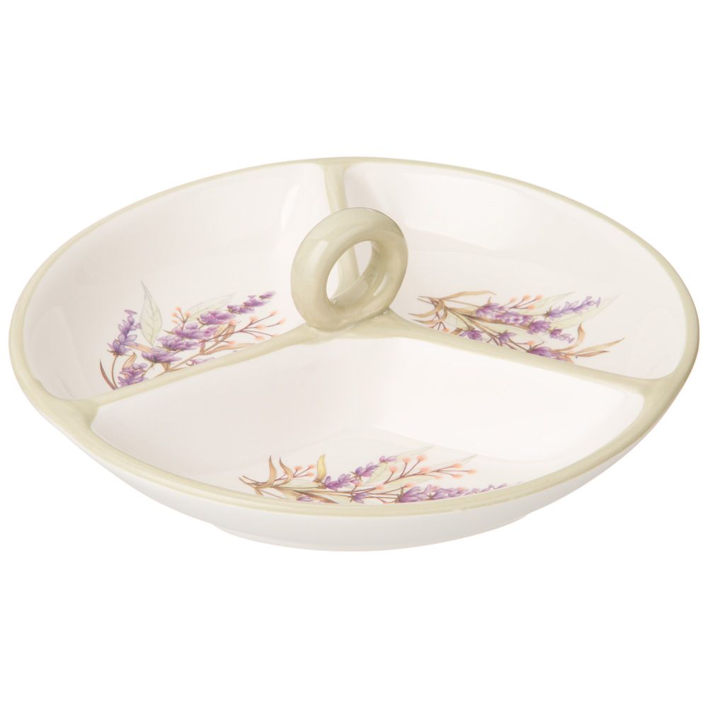 МЕНАЖНИЦА 3 СЕКЦИИ AGNESS "ДУША ПРОВАНСА" 22*22*8 СМ (КОР=16ШТ.)