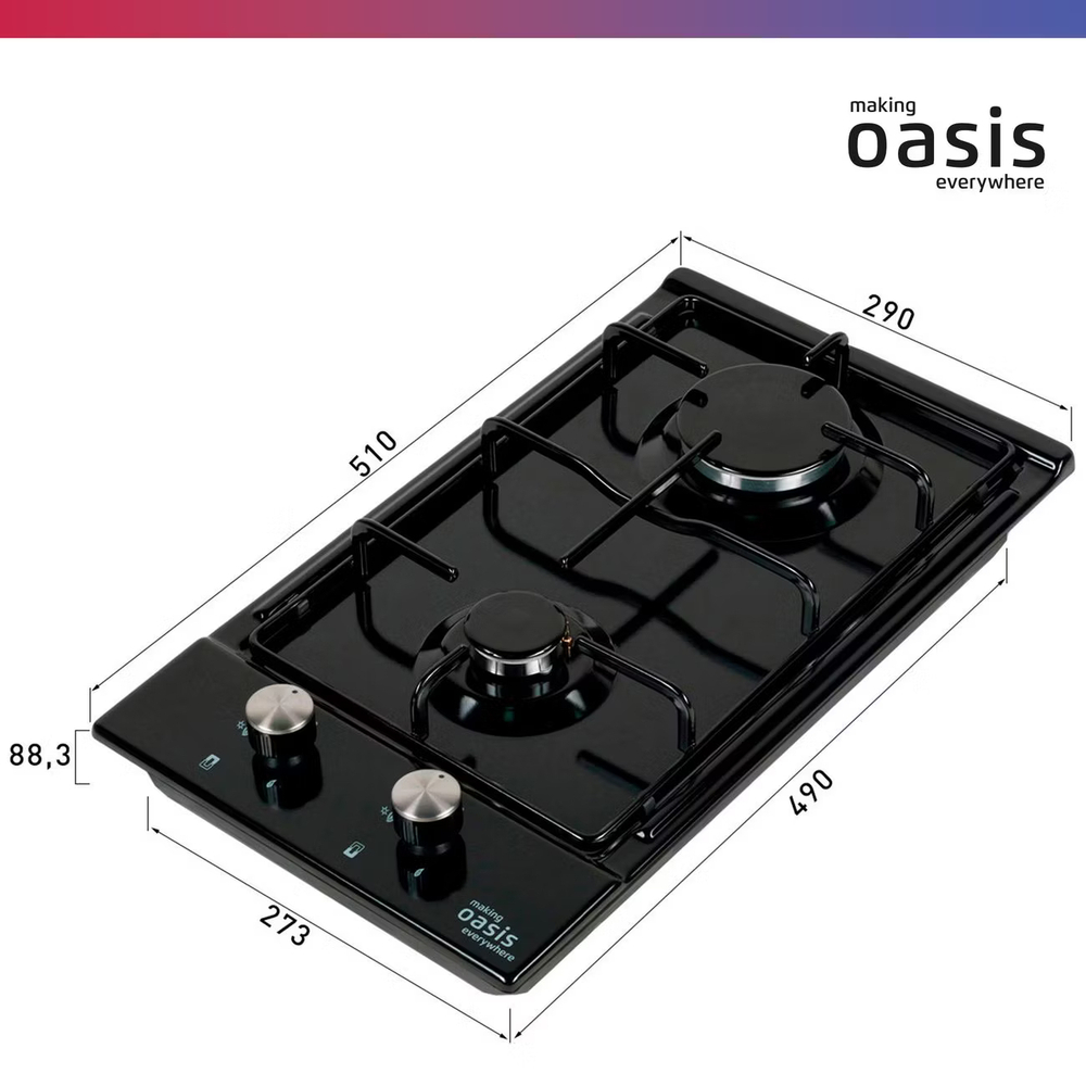 Варочная панель газовая OASIS P-MEBGD