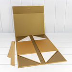 Коробка сборная 39х28х17.8 см на магнитах (Золотой)