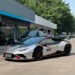 Карбоновая губа переднего бампера для Lamborghini Huracan STO 2021+ Ламборгини Хуракан