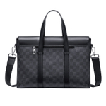 POLO PVC Synthetic Leather Briefcase Large Men"s Black