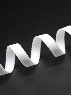 001 612/15 Бретель матовая Lauma 15 мм, белый 001