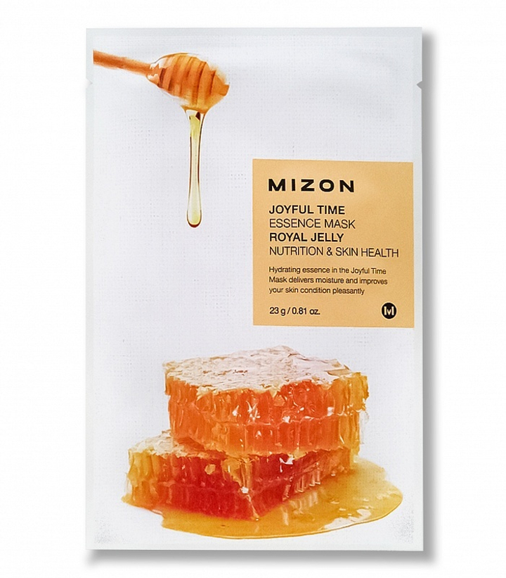 Маска для лица тканевая Mizon Joyful Time Essence Mask Royal Jelly с экстрактом маточного молочка 23 г