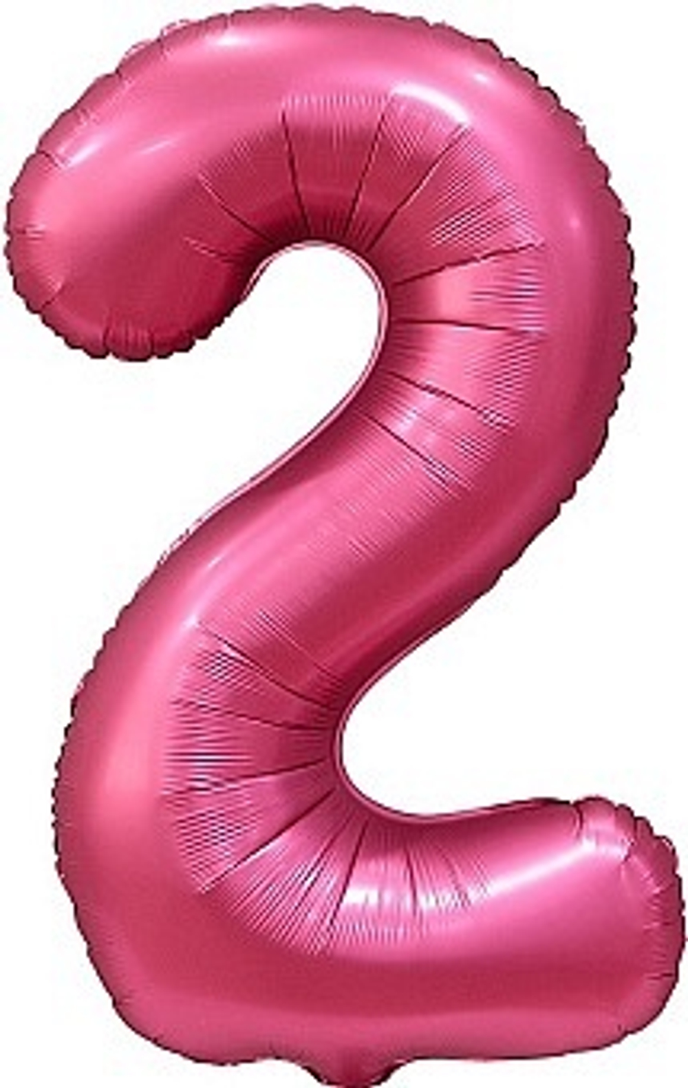 К Цифра 2 Бордовый Сатин 34''/86 см.