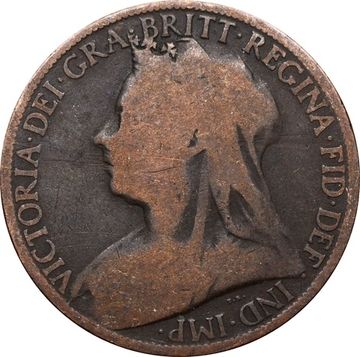 1 пенни 1895-1901 Великобритания