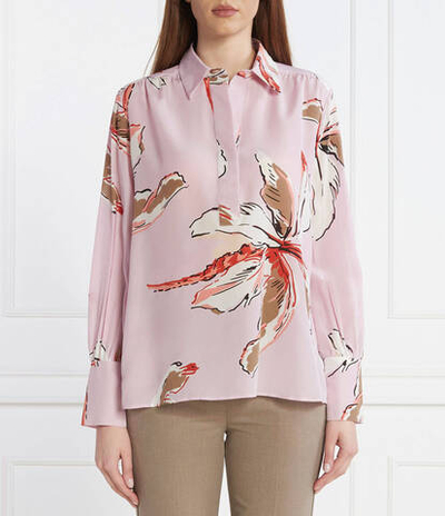 Шелковая блузка DOMEZ Marella - розовый(13111131)