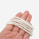 Перламутр морских ракушек, оттенок "Белый", трубочки 4*14мм