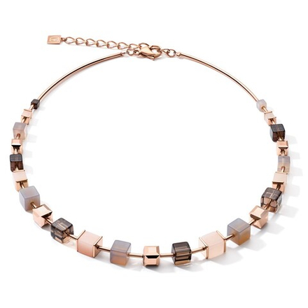 Колье Coeur de Lion Rose Gold Brown 5059/10-1100 цвет розовый, коричневый, золотой, мульти, бежевый