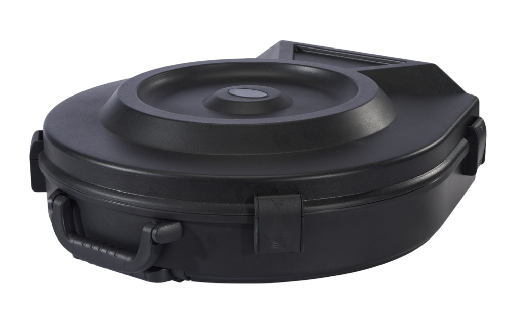 KZCASE X20-01A — кейс для барабанных тарелок с колесами и выдвижной ручкой