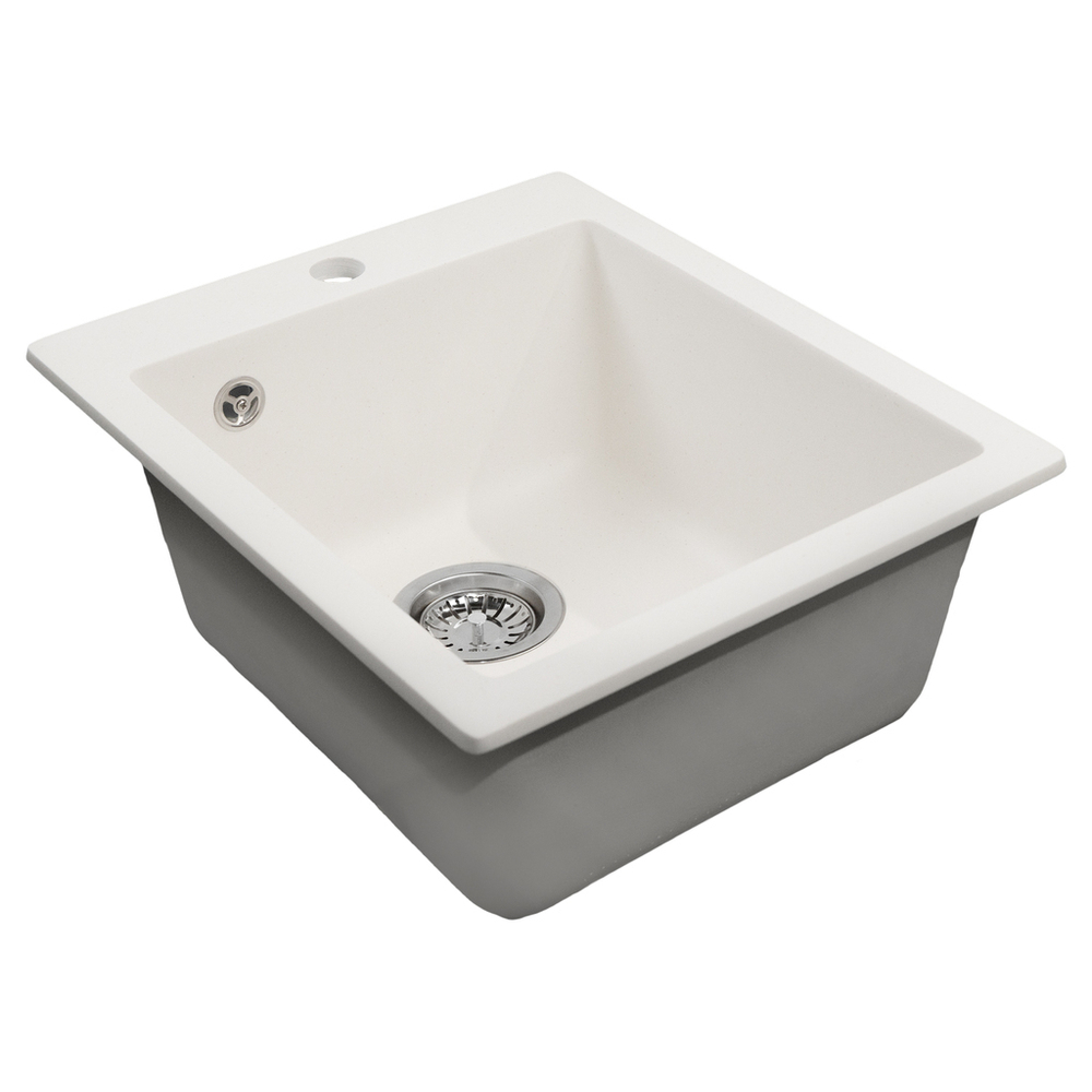 Мойка ML-GMS118 СТАНДАРТ прямоугольная, белый (331), 492*417*190мм