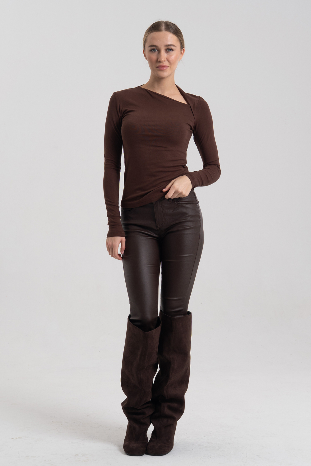 Лонгслив хлопок и вискоза