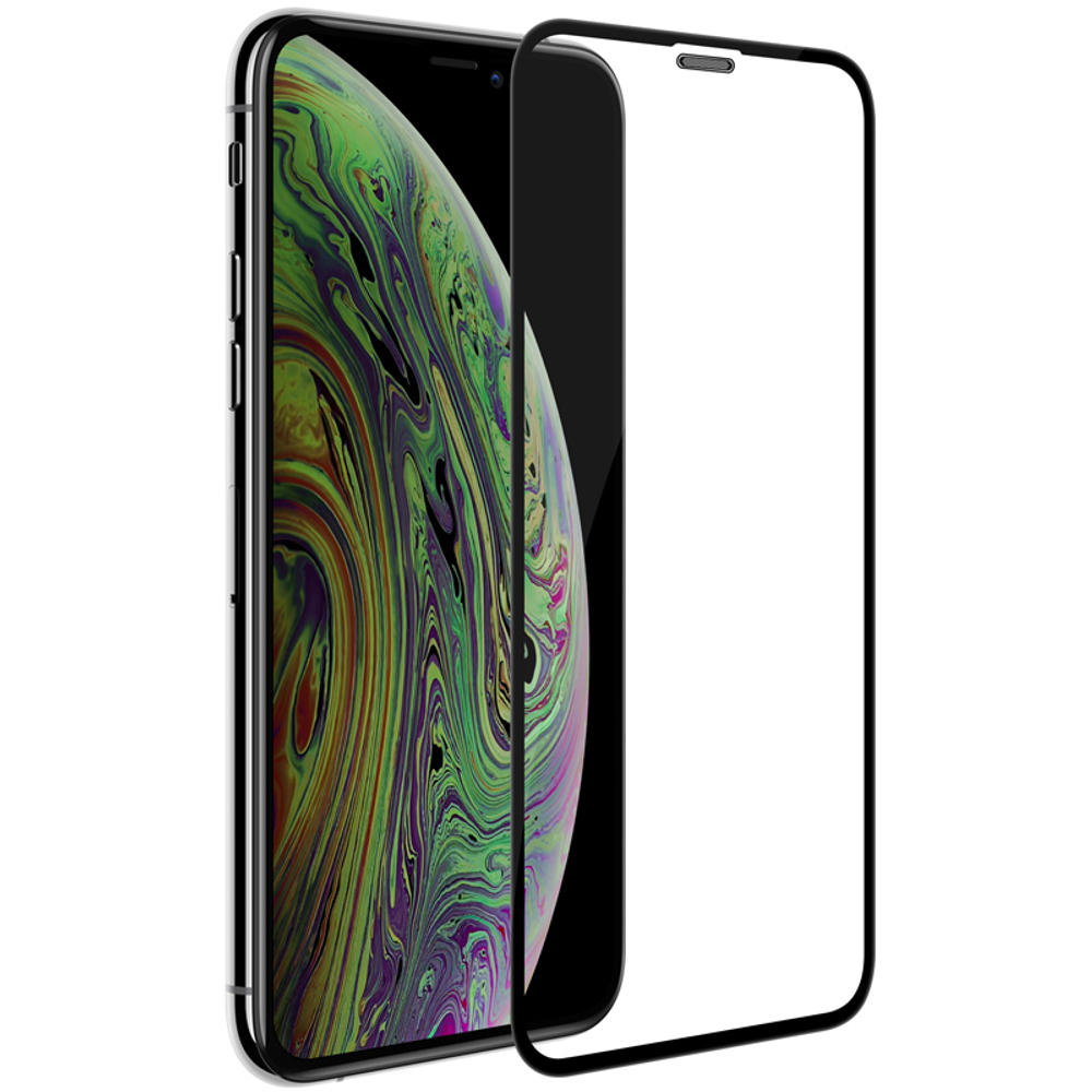 Закаленное стекло 6D с олеофобным покрытием для смартфона iPhone Xs и 11 Pro, черные рамки, G-Rhino