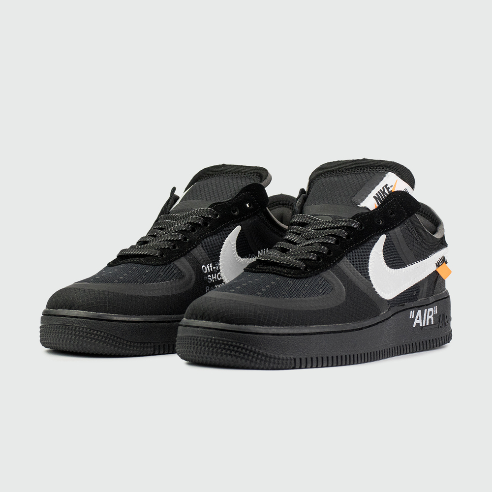 Кроссовки Nike Air Force 1 Low x Off-White Wmns Triple Black