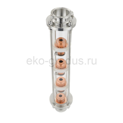 Тарельчатая колпачковая колонна (флейта) 2 дюйма, медная