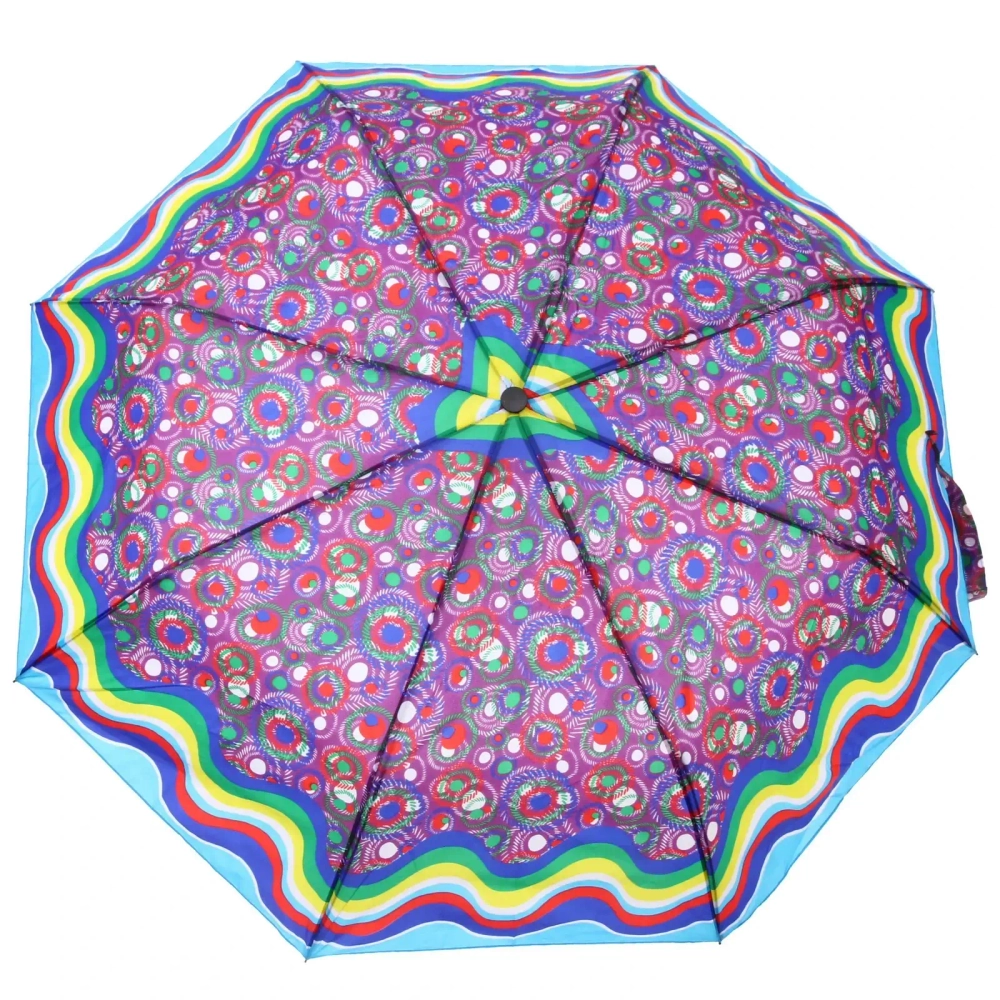Зонт женский полуавтомат «Кланти», микс 6 цветов, 8 спиц, d-100см, длина в слож. виде 30см